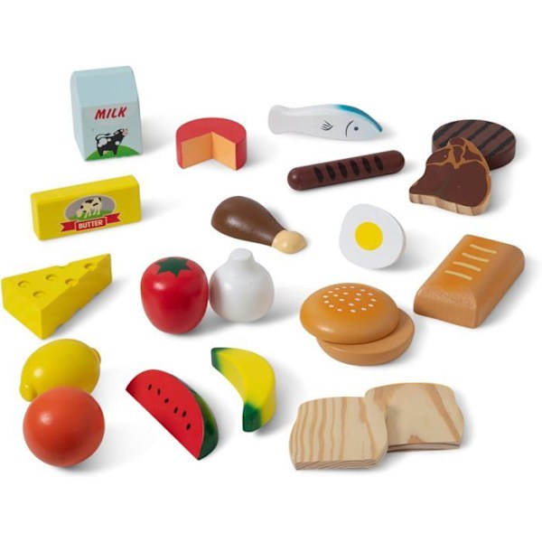 Puuhaaste ruokaleikit - MELISSA & DOUG - Ruokaryhmät - Sekä pojille että tytöille - Sopii 3-vuotiaista alkaen Flerfärgad