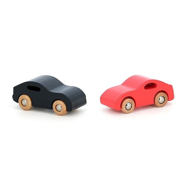 Vilac - Sæt med 4 træbiler Super cars Blå