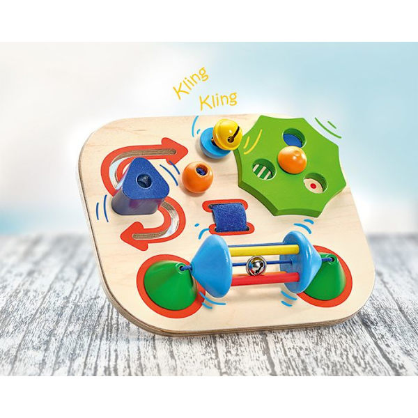 Motorisk spel - SELECTA - Carusello aktivitetstavla - Flerfärgad - Trä - Blandat Flerfärgad