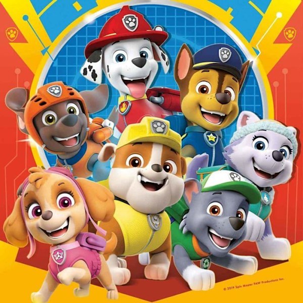 Set med Paw Patrol barnpussel - Ravensburger - 3x49 bitar - Redo att rädda Flerfärgad