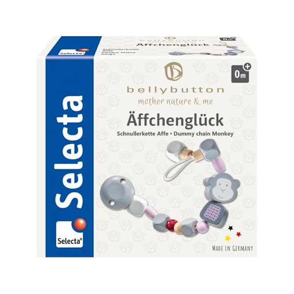 Selecta - Rosa apa nappklämma - SCHMIDT Rosa