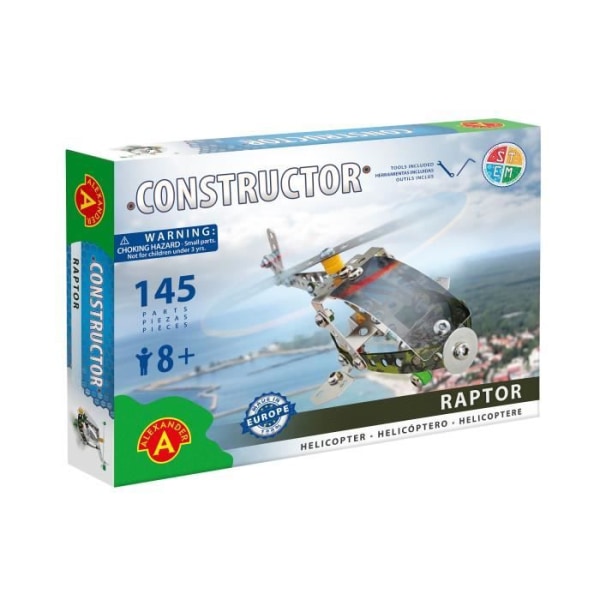Constructor Raptor - Helikopter - Alexander Toys - 145 stycken - Byggsats