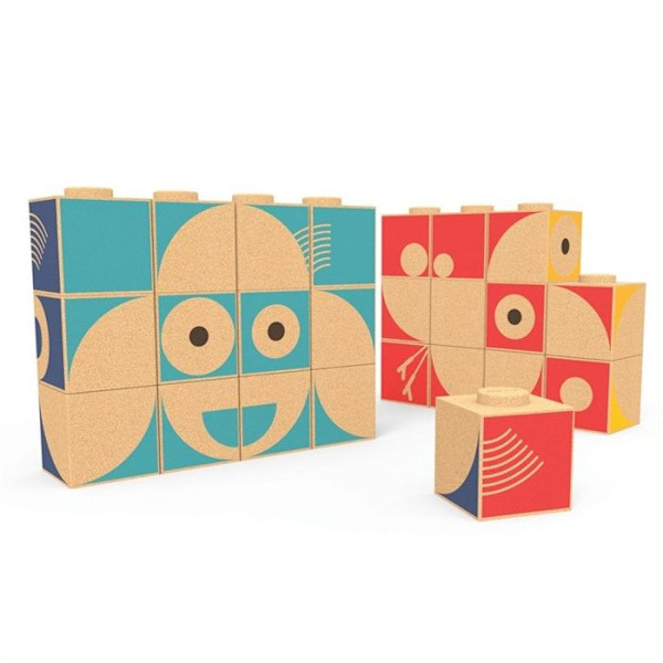 Elou - Pusselblock - GLOBE TROTOYS Beige