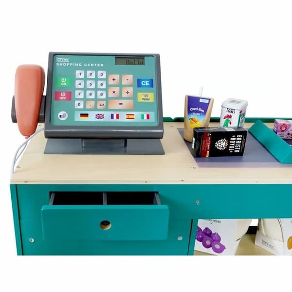 Tanner - Supermarket-tiski kassajärjestelmällä Blå