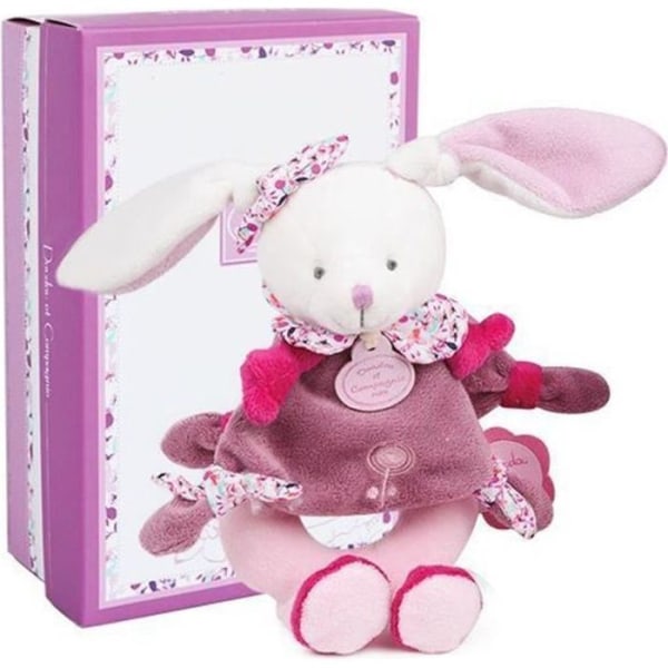 Cherry Rattle The Rabbit - DOUDOU ET COMPAGNIE - Generation Doudou Collection - Rosa - 19cm