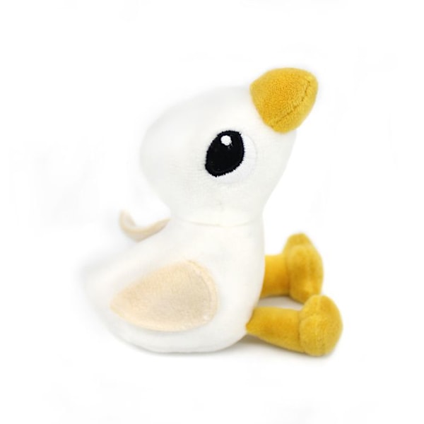 Peluukki - Les Déglingos - Jébongou - Äiti ankka ja vauva - 36 cm - Kierrätetty polyesteri Vit