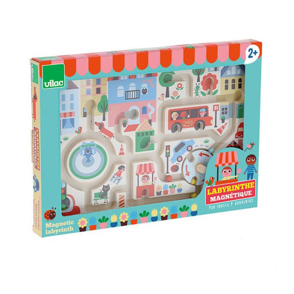 Magnetisk labyrinth Min lilla stad - Flerfärgad - 30 x 22 cm Flerfärgad