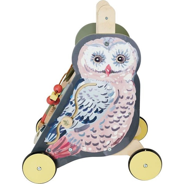 Manhattan Toy - Owl Push Activity Cart Grön