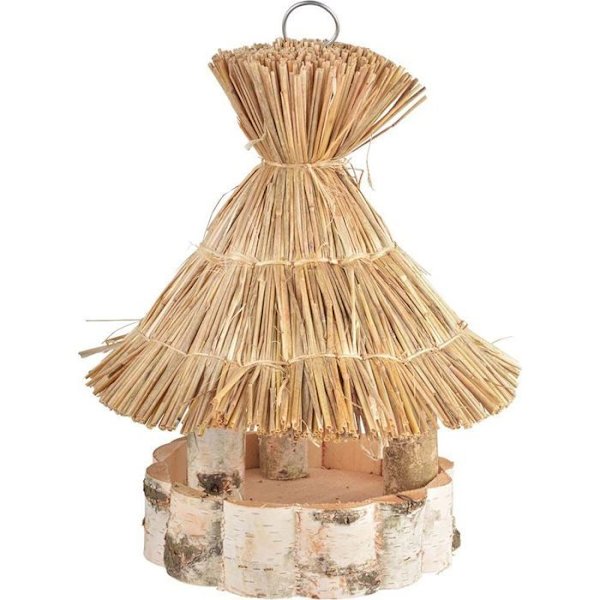 Ruokinta - Työ - Olkikatto - Villilintu - Luonnollinen - Beige Naturlig