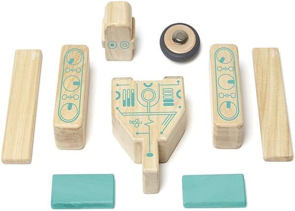 Tegu - Magnetiske blokke Magbot beige