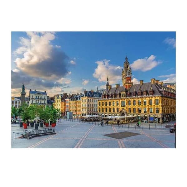 Nathan - Puzzle Grand'Place de Lille 1000 bitar - RAVENSBURGER Vit