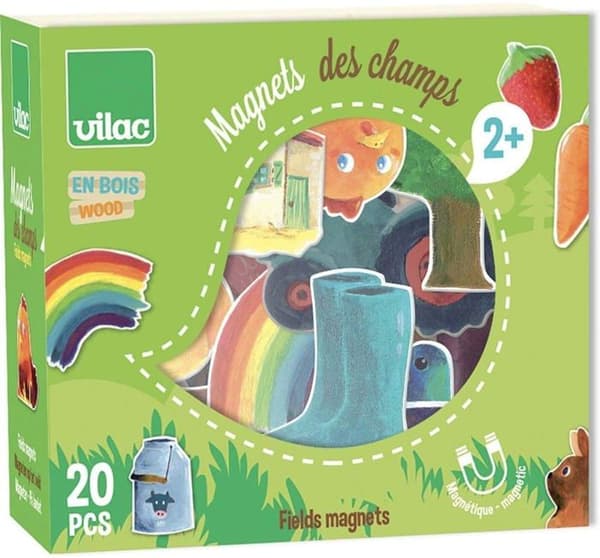 Vilac - Magneter fra marken Grön