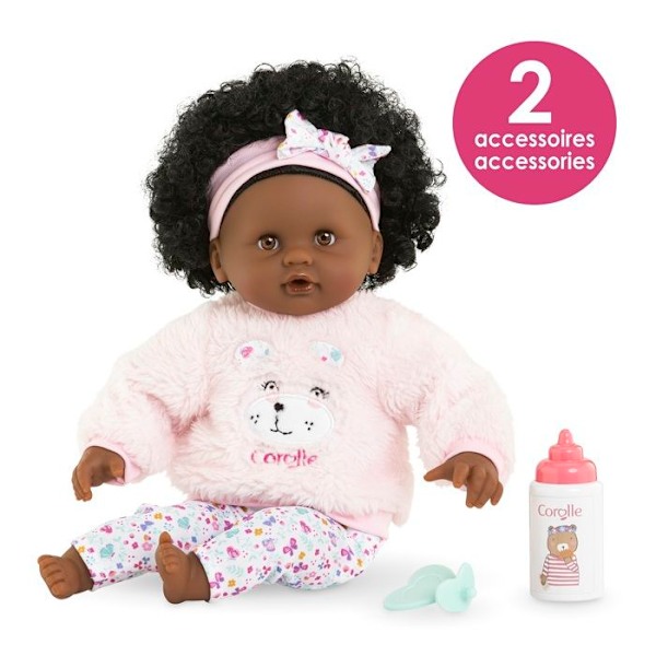 Poupon - Corolle - Bébé Calin Caroline - 30 cm - Pehmeä vartalo - Lisävarusteet mukana Rosa