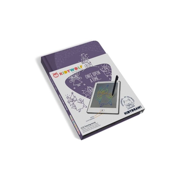 Piirtotaulu - Kidywolf - Kidydraw-Mini - LCD-näyttö - 30 kuvaa - Kevyt ja kompakti Lila