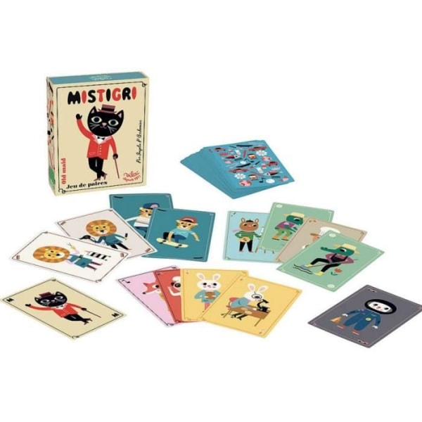 Kortspel - VILAC - Mistrigri Ingela Single Color - 20 min - 2 spelare eller fler - 4 år