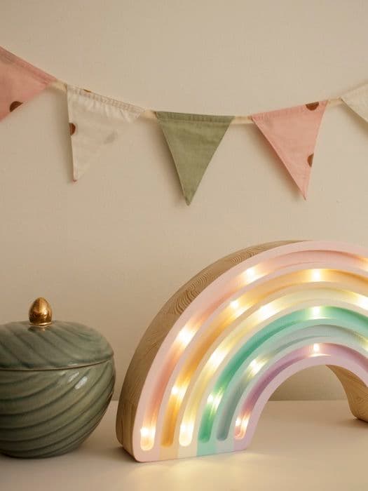 Little Lights - Pastell Rainbow Night Light Rosa