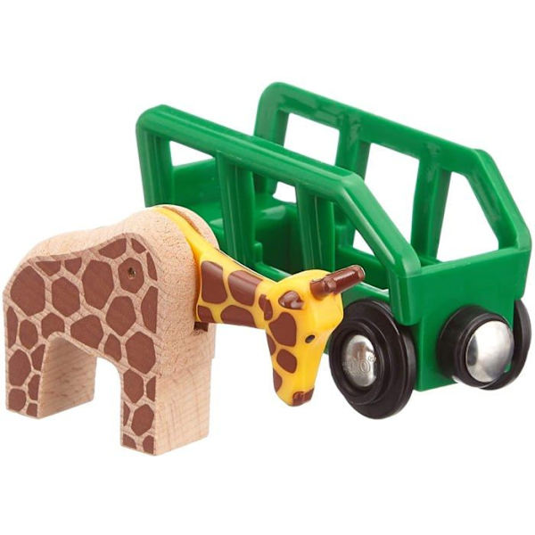 Vaunu Girafe - BRIO - Leikkikalumalli lapsille - Kallistuva kirahvi - Sekä pojille että tytöille Orange
