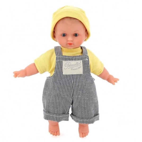 Poupon Ecolo Docka - PETITCOLLIN - Harry - Kropp och kläder i ekologisk bomull - 25 cm