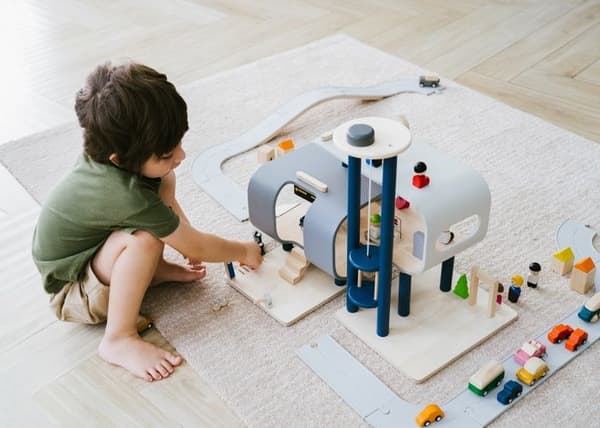 Plan Toys - Min store station - TROUSSELIER Blå