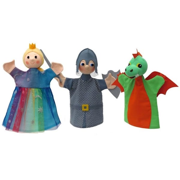 Mú - Setti 3 Marionetteja Dragon - MORAVSKA USTREDNA BRNO kastanj