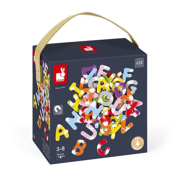 Coffret 52 magneter bokstäver Splash Flerfärgad