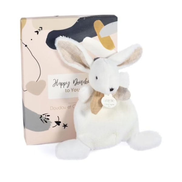 Doudou - Doudou ja kumppanit - Happy Wild - Valkoinen - Yksinkertainen - 17 cm
