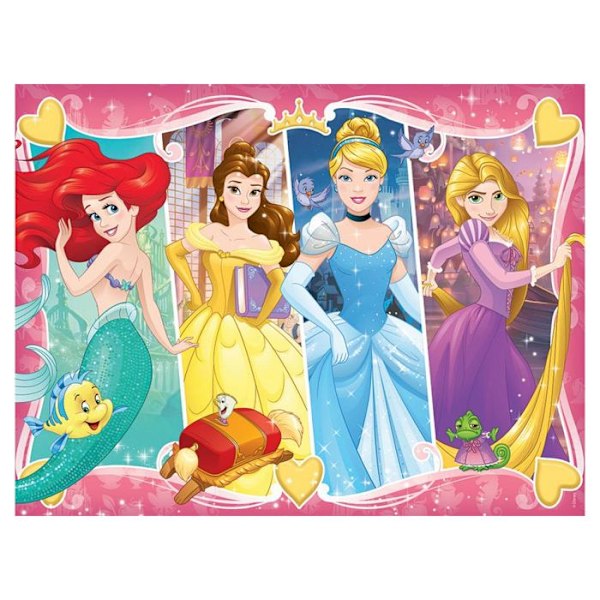 30 bitars pussel - NATHAN - Disney Princesses - Mindre än 100 bitar - Gul - Flerfärgad Flerfärgad
