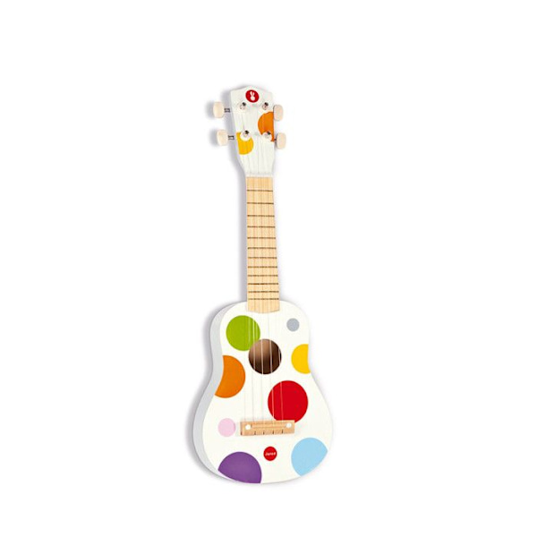 JANOD - Youkoulele Confetti (trä) - Från 3 år Flerfärgad