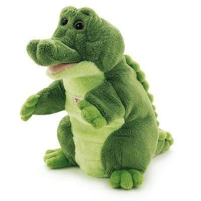Käsinukke - Trudy Puppets - Krokotiili - Musta - Lapsi - Sekä Sort