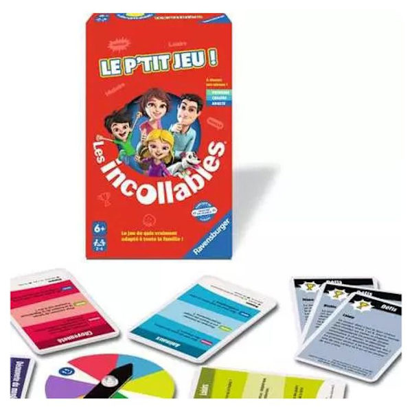 Mini spel Incollables Barnspel Röd