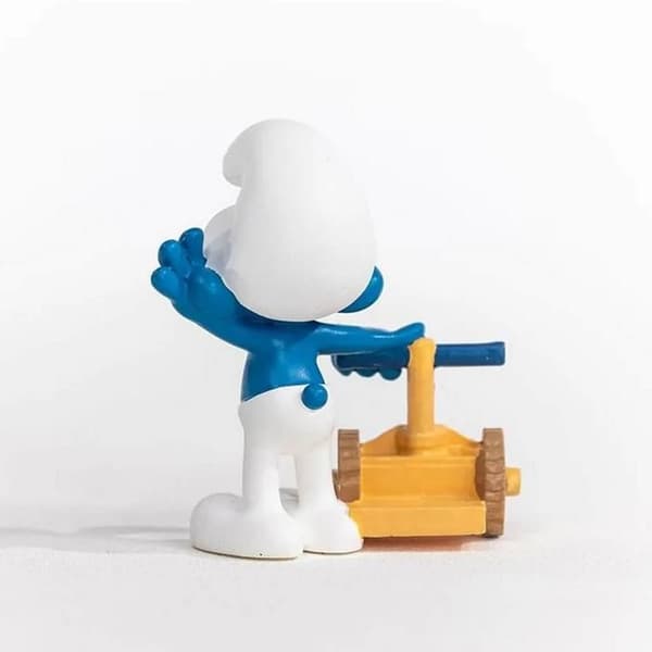 Figurine Smurf: Travl Smurf Enfärgad