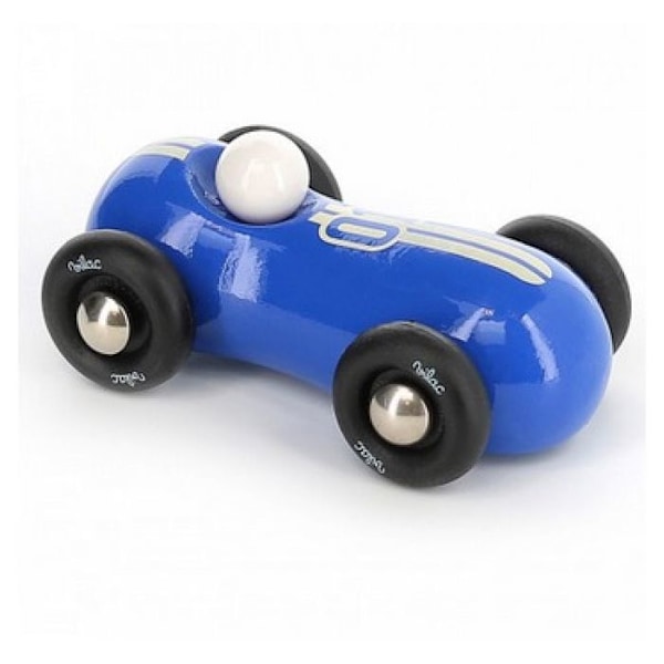 Puuauto "Streamline Vintage" - Sininen - P 11 x L 6.5 x K 4 cm Blå