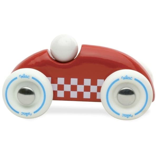Vilac - Mini Rallye Checkers röd Röd vit och blå