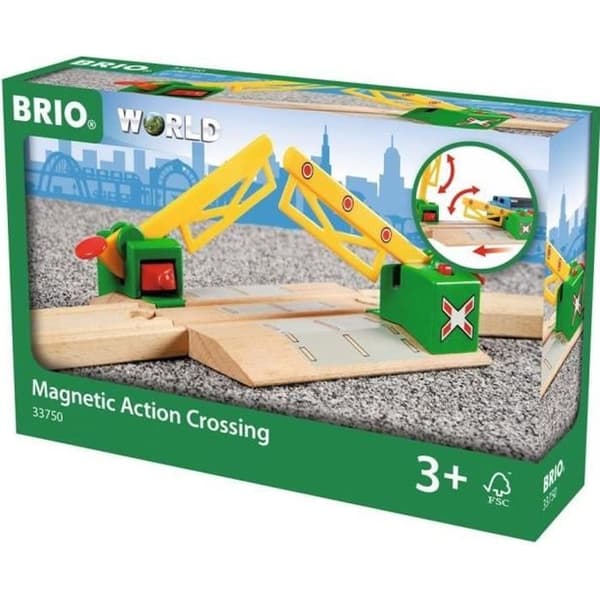 Brio 33750 magnetisk overskæring - Tilbehør til trætogkredsløb Flerfärgad