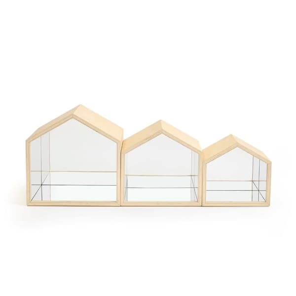 Guidecraft - Spejlskabe i stabelbare størrelser beige