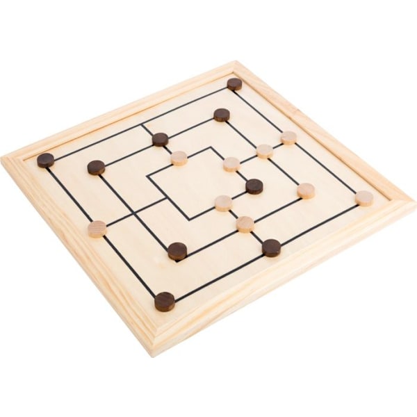 9-i-1 SMALL FOOT Game Box - Brädspel i trä för barn och vuxna Elfenben