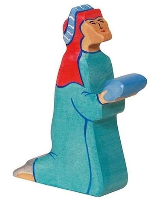 HOLZTIGER BALTHAZAR 2 blå træfigur til børn fra 3 år og op. Blå