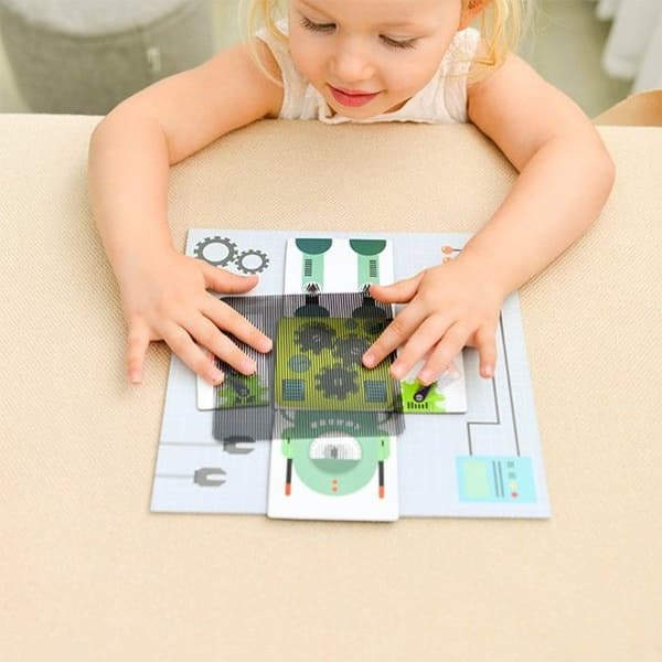 Mideer - 3D magnetisk robotanimationsspel - TROUSSELIER Röd