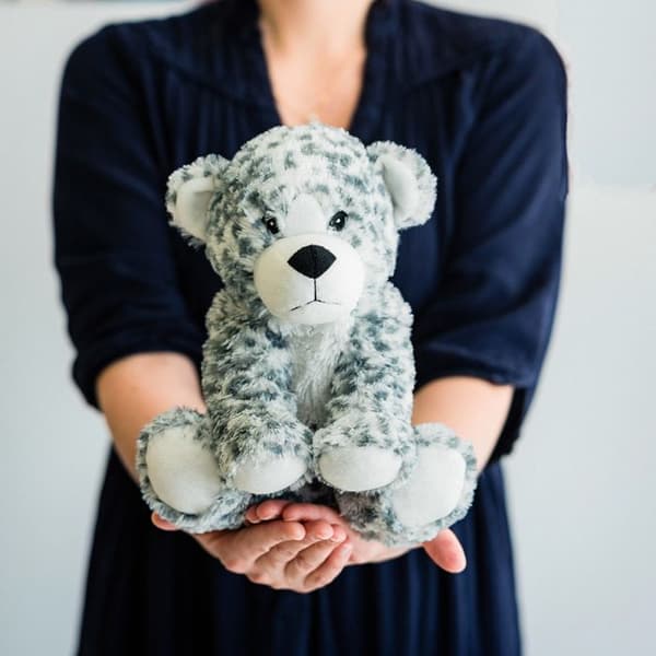 Soframar Bouillotte Cozy Pehmeä Leopardin Valkoinen