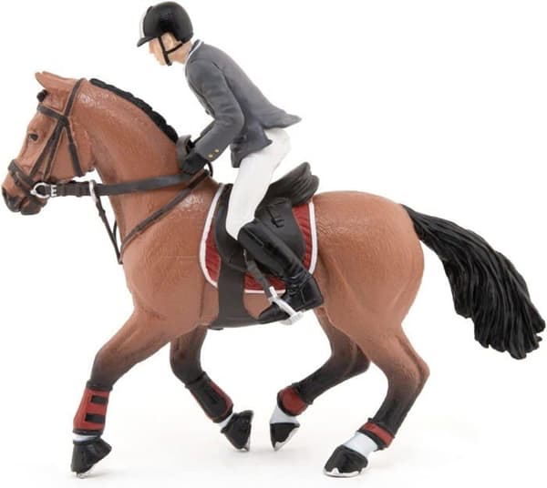 Figur - PAPO - Konkurrencehest - Håndmalet - Til børn - Multifarvet