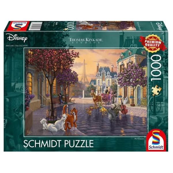 PUZZLE 1000 BRICKER DISNEY : DE ARISTOKATTER Flerfärgad