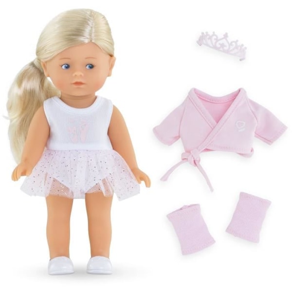 Minidocka - COROLLE - Rosy Ballerinabox - 20 cm - vaniljdoft - från 3 år Rosa, Vit