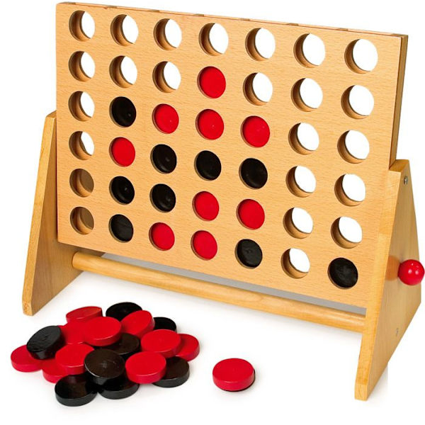 Puissance 4 Legler - Brädspel - Klassisk modell - 2 spelare - Strategi Beige