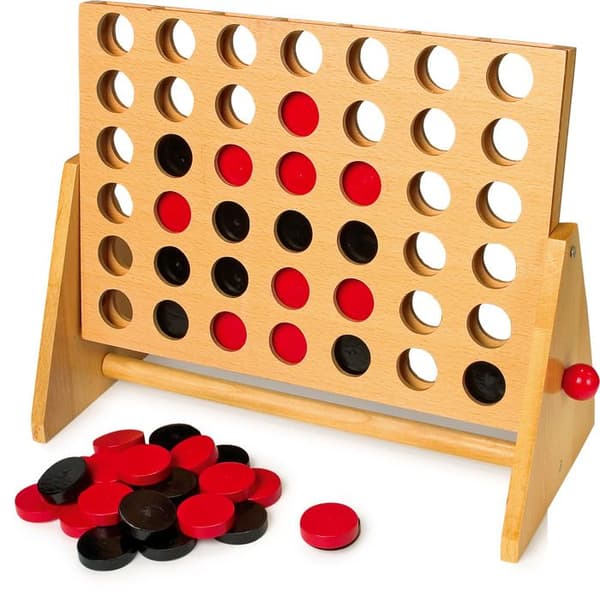Puissance 4 Legler - Brætspil - Klassisk model - 2 spillere - Strategi beige