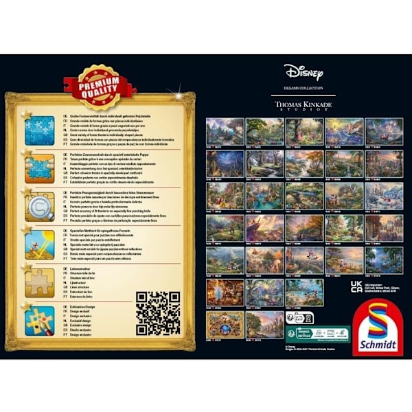Schmidt Spiele - Cendrillon pussel sagolikt 1000 bitar - SCHMIDT Blå