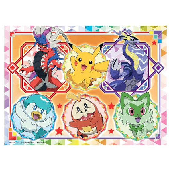 Palapeli 100 kappaletta XXL: Pokémon Scarlet ja Violet