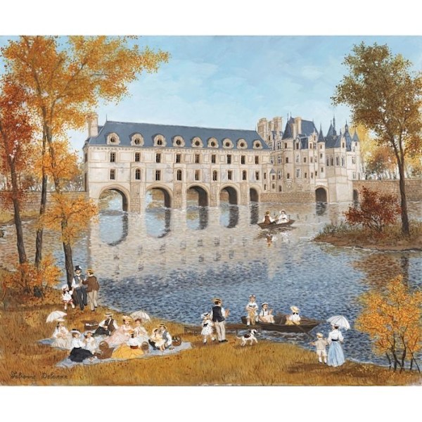 Puzzle Michèle Wilson - Château de Chenonceau Delacroix - WILSON LEIKIT Beige