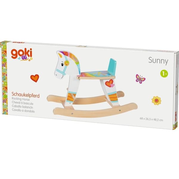 Vippehest - GOKI - Sunny - Hvid - Træ - Fra 12 måneder Vit