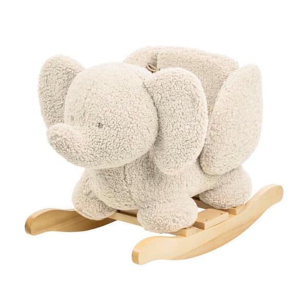 Nattou - Teddy the elephant rocker ecru beige