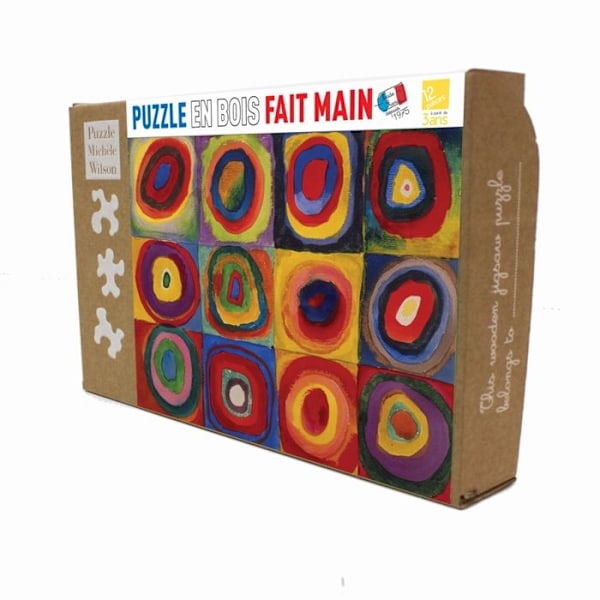 Puzzle Michèle Wilson - Kandinskyn neliöt ja ympyrät - WILSON PELIT Flerfärgad